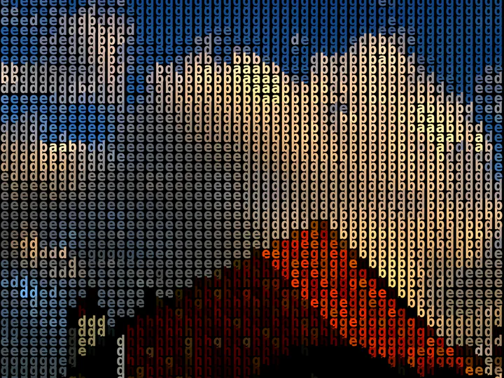 Type-to-Face generative typography output
